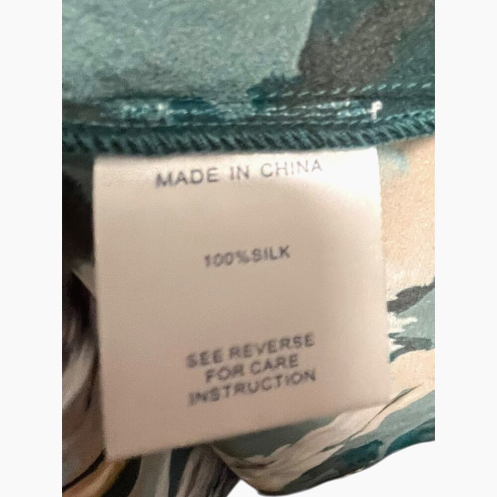 Tyler Böe Frankie 100% Silk Midi Dress | Sz 0, Green Watercolor Floral NEW! $344 - Picture 10 of 10